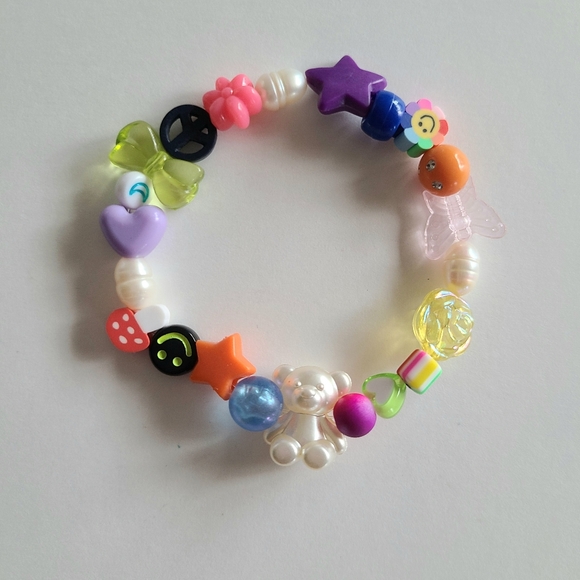 Bear Y2k Mixed Bead Bracelet - Picture 1 of 6